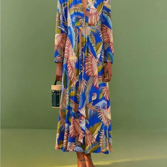 Farm Rio macaw dress new with tags size medium - Picture 4 of 12